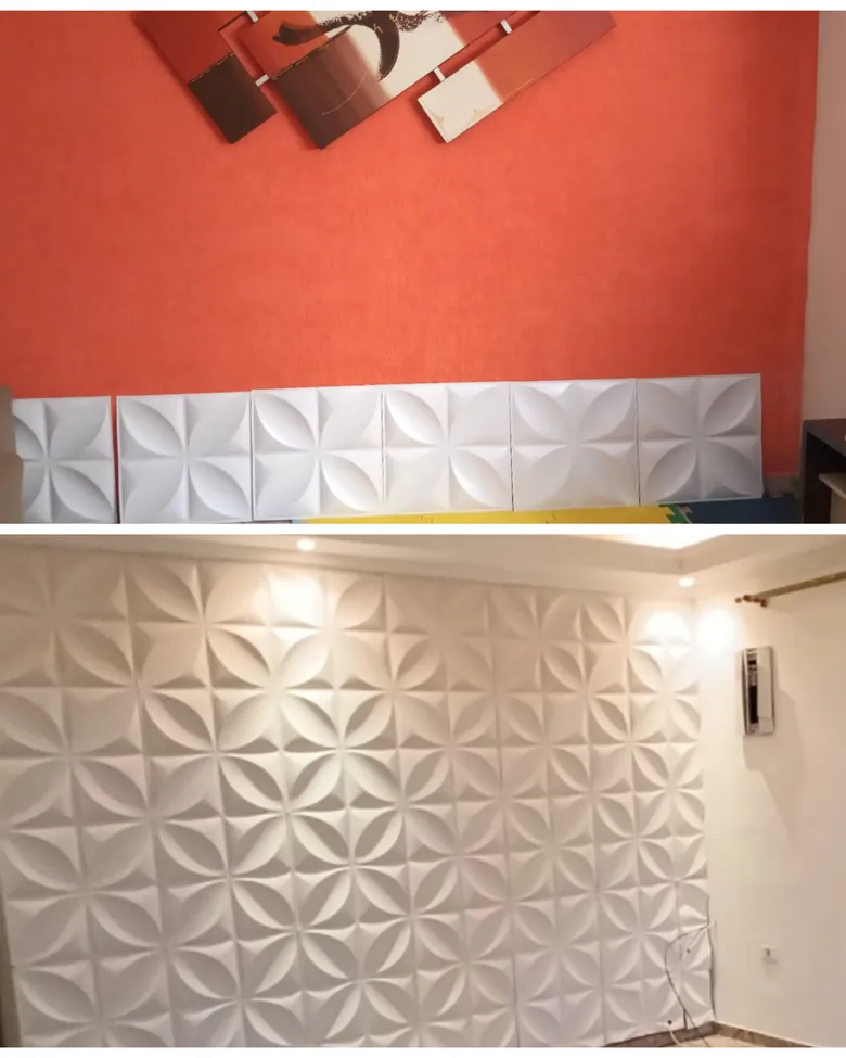 Aplicação de revestimento decorativo em imóvel de Alphaville